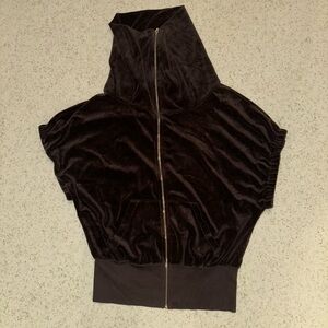 Juicy Couture Black Velvet Vest